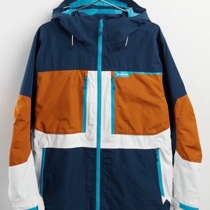 NWOT Burton Blue and Orange Ski Jacket